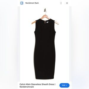 Calvin Klein sleeveless sheath dress